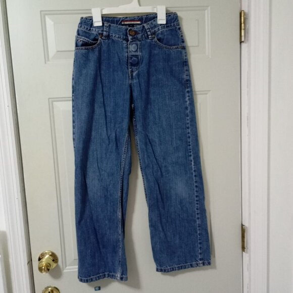 Tommy Hilfiger Freedom Relaxed Fit Denim Jeans Boys Size 16 Classic Straight Leg - Picture 1 of 12